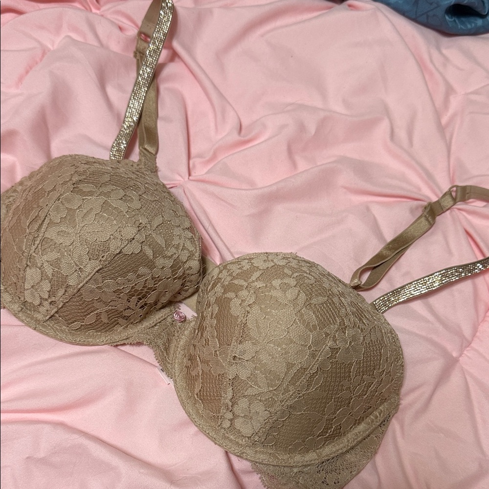 Victoria's Secret Lace Bra in Beige